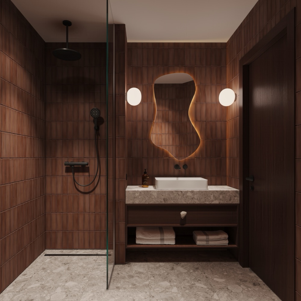 Studio Apartment bathroom